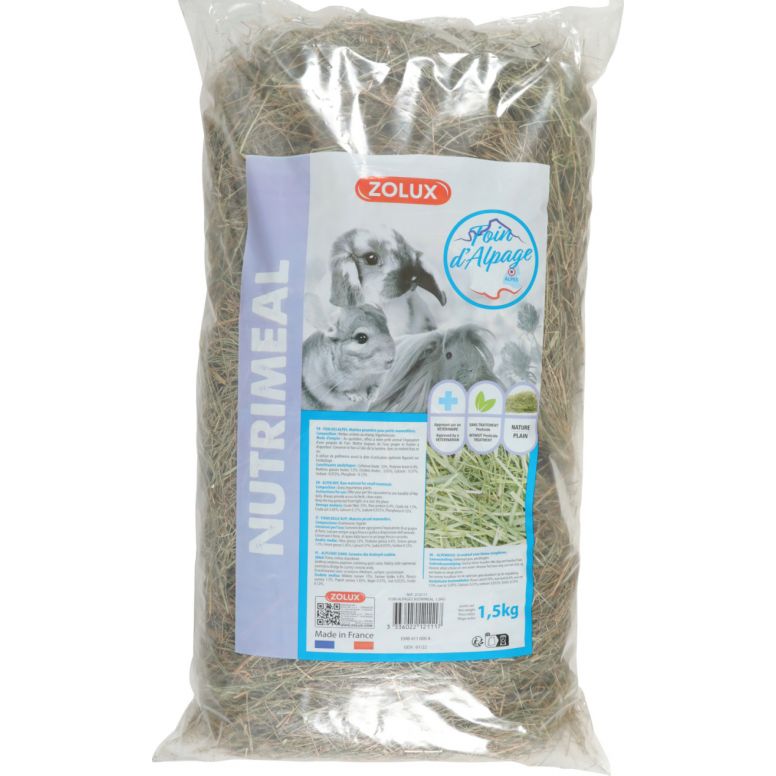 Zolux NutriMeal Nature foin des alpages pour rongeurs 1,5kg