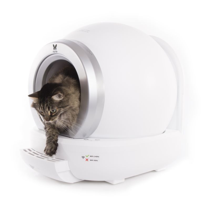 Maison de toilette automatique connectée Martin Sellier 65L pour chat