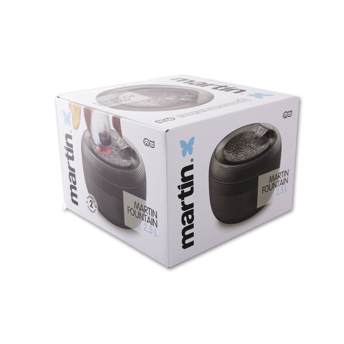 Fontaine Martin Sellier noire 2.5L pour chat