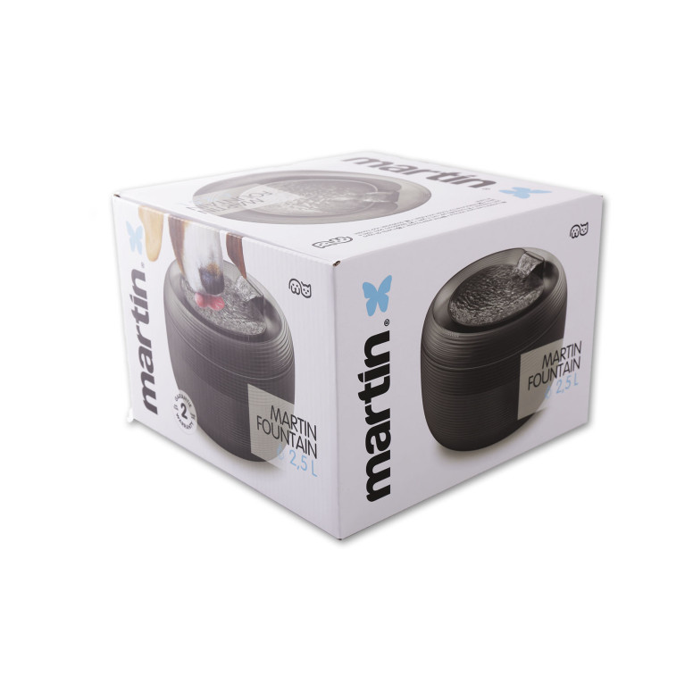 Fontaine Martin Sellier noire 2.5L pour chat