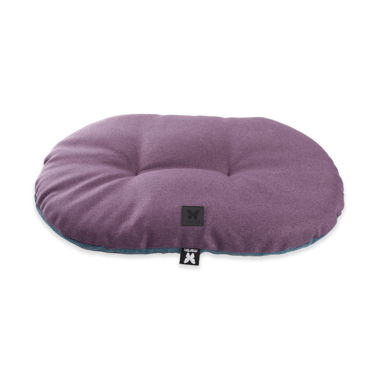 Coussin Martin Sellier ovale ouatine gris 45cm pour chien et chat