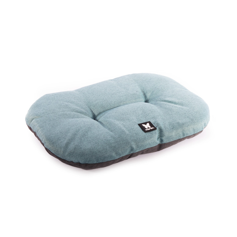 Coussin Martin Sellier ovale ouatine gris 61cm pour chien et chat
