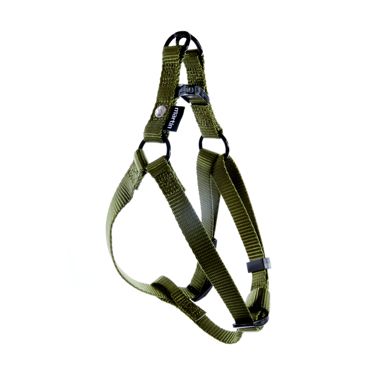 Harnais baudrier Martin Sellier kaki 20-50/70 pour chien et chat