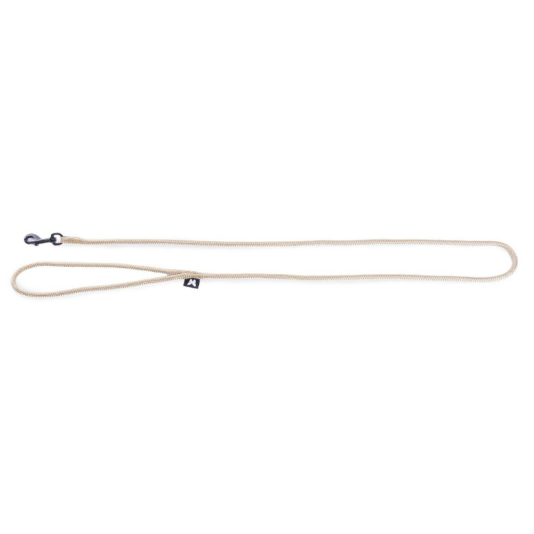 Laisse Martin Sellier nylon rond beige 6mmx120cm pour chien et chat