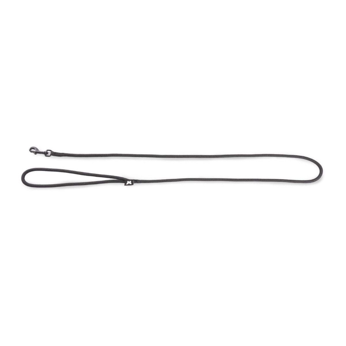 Laisse Martin Sellier nylon rond noir 6mmx120cm pour chien et chat