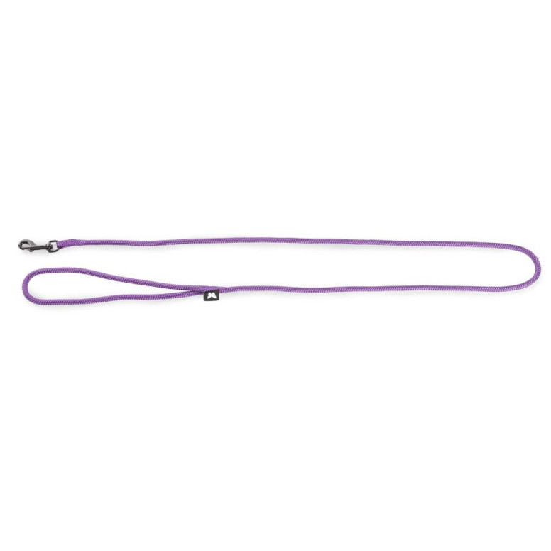 Laisse Martin Sellier nylon rond mauve 6mmx120cm pour chien et chat