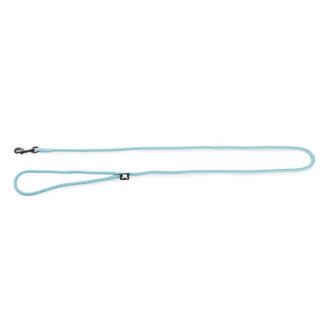 Laisse Martin Sellier nylon rond turquoise 6mmx120cm pour chien et chat