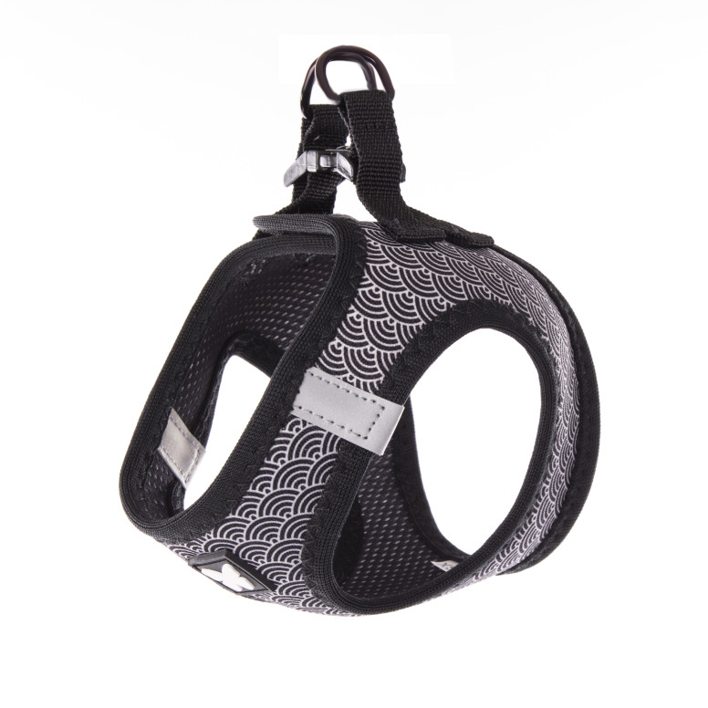 Harnais Martin Sellier Mesh Eventail noir S pour chien et chat