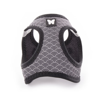 Harnais Martin Sellier Mesh Eventail noir XL pour chien et chat