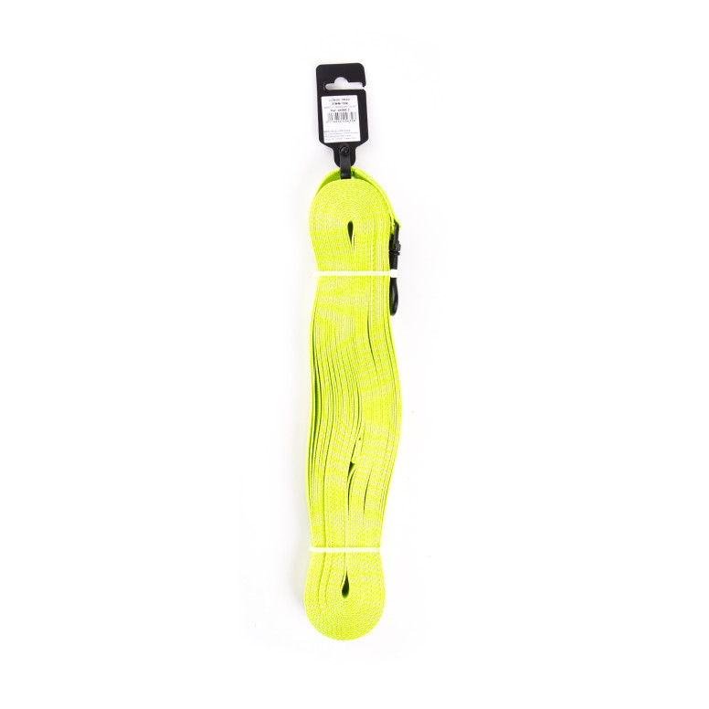 Longe de travail 20mm-5m vert citron nylon plat