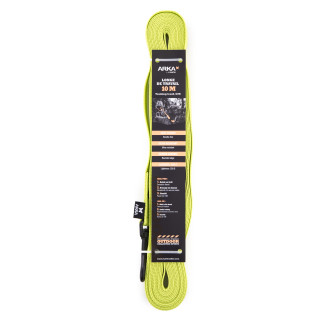 Longe de travail 20mm-10m vert citron nylon plat