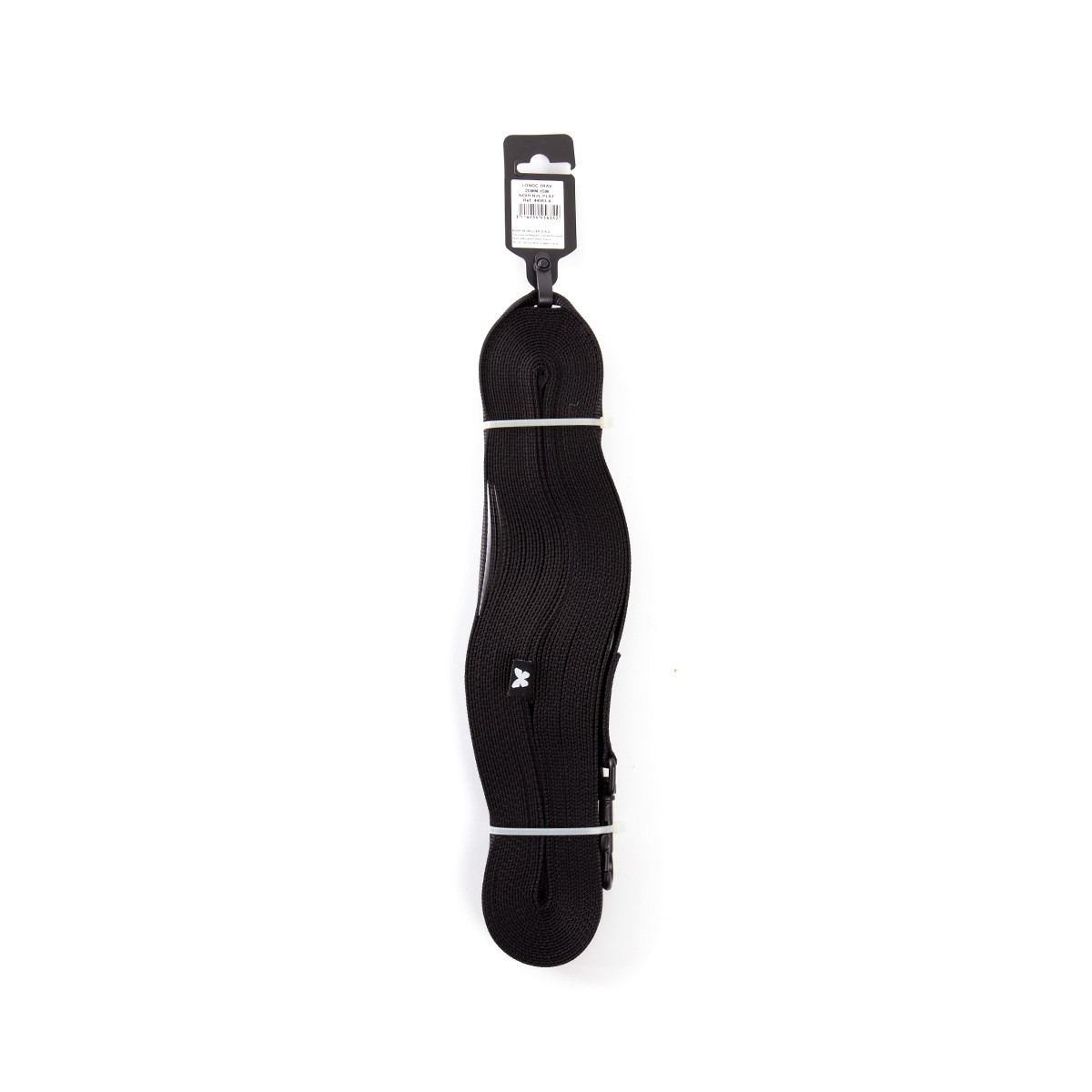 Longe de travail 20mm-15m noir nylon plat