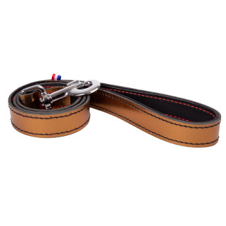 Laisse cuir dakota 25-100cm gris