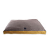 Coussin master taille 80x58cm gris-moutarde