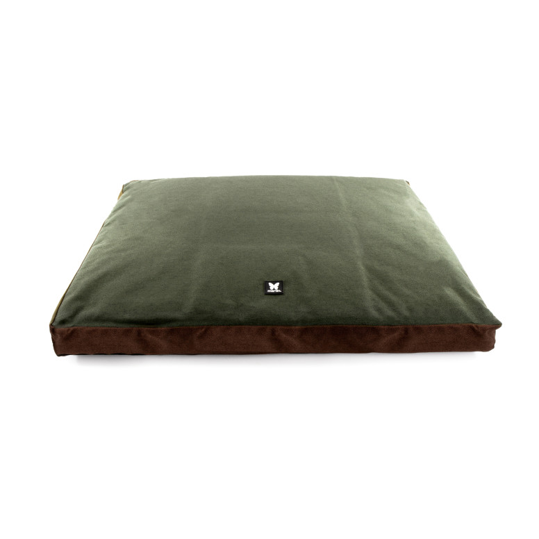 Coussin master taille 95x70cm gris-moutarde