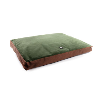 Coussin master taille 120x80cm gris-moutarde