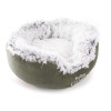 Corbeille igloo tout fourrure 40cm kaki