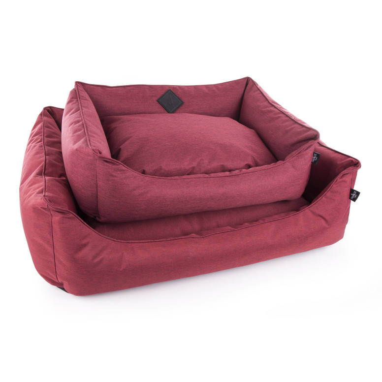 Croisette rouge t80cm corbeille domino