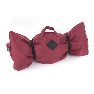 Croisette rouge t115cm plaid