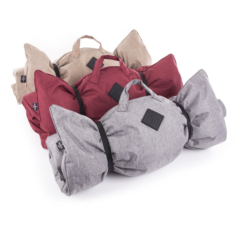 Croisette rouge t115cm plaid