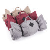Croisette rouge t115cm plaid