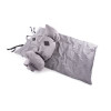 Croisette gris t115cm plaid