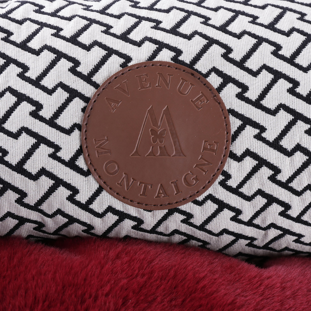 Corbeille domino montaigne taille 55cm rouge