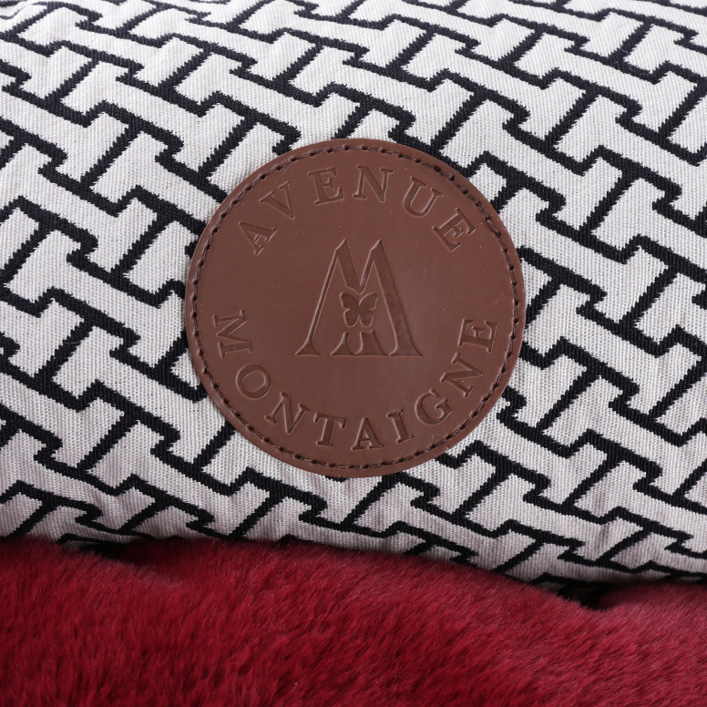 Corbeille domino montaigne taille 55cm rouge