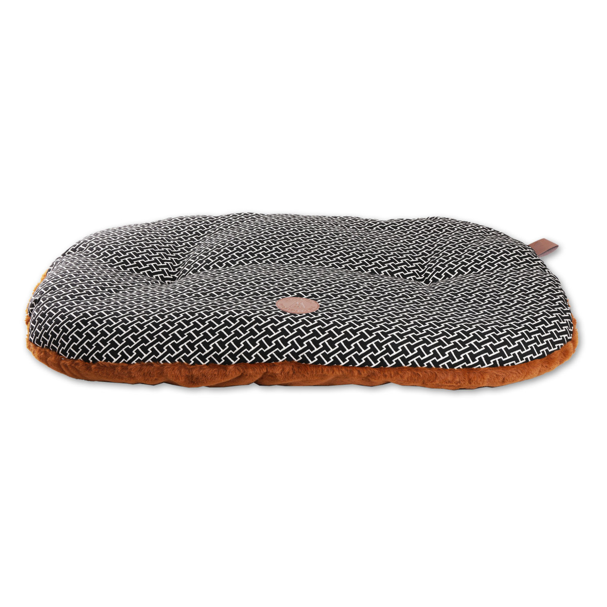 Coussin ovale montaigne taille 89cm marron