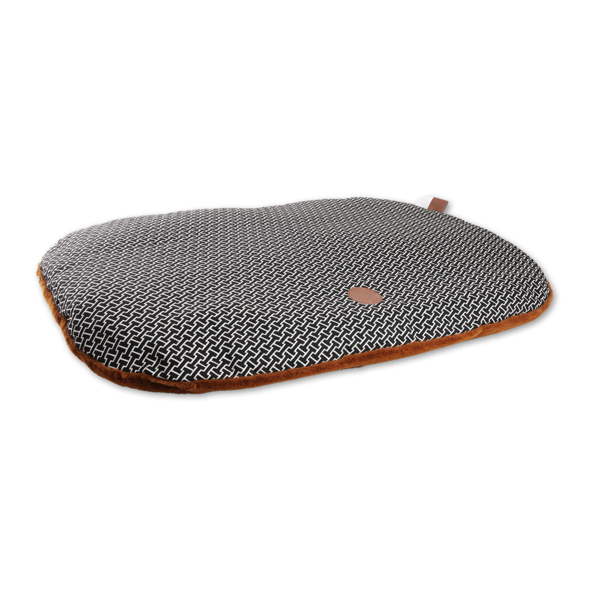 Coussin ovale montaigne taille 89cm marron