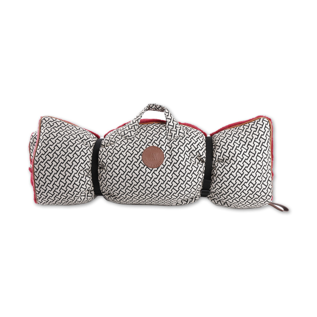 Plaid montaigne taille 100cm rouge