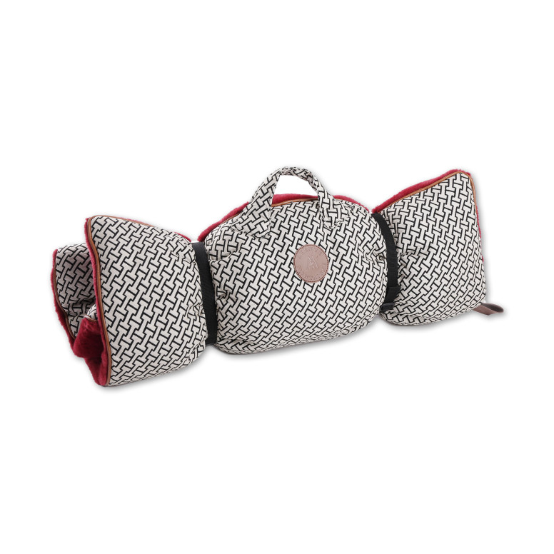 Plaid montaigne taille 100cm rouge