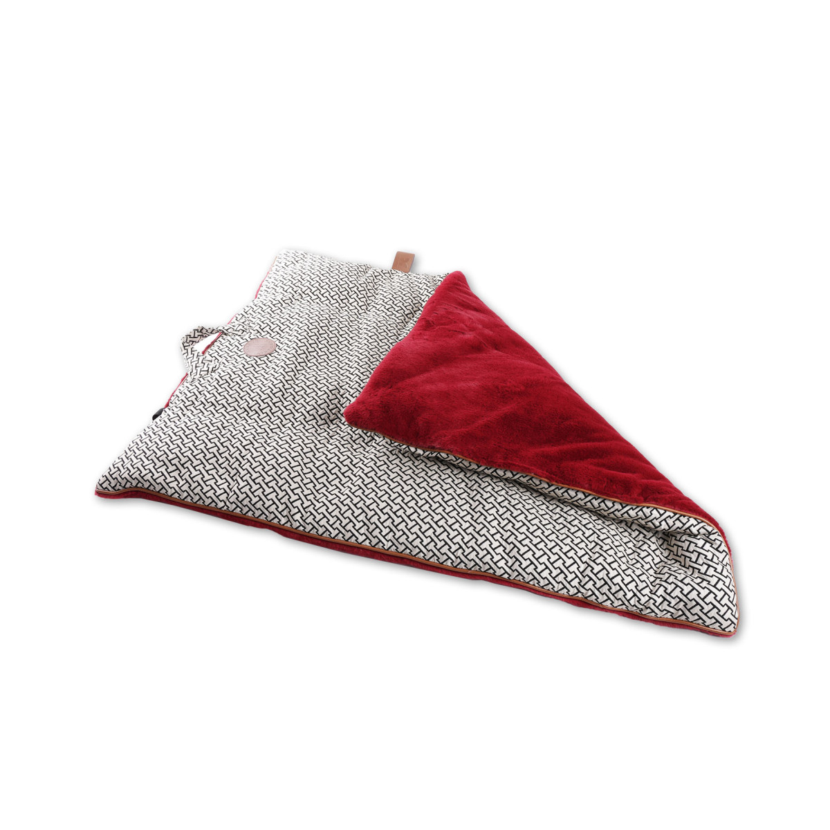 Plaid montaigne taille 100cm rouge