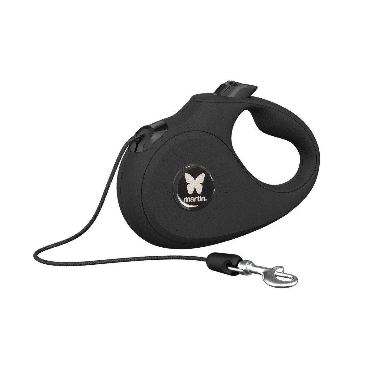 Laisse retractable instinct corde s noir 5m