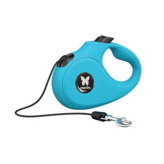 Laisse retractable instinct corde m turquoise 5m