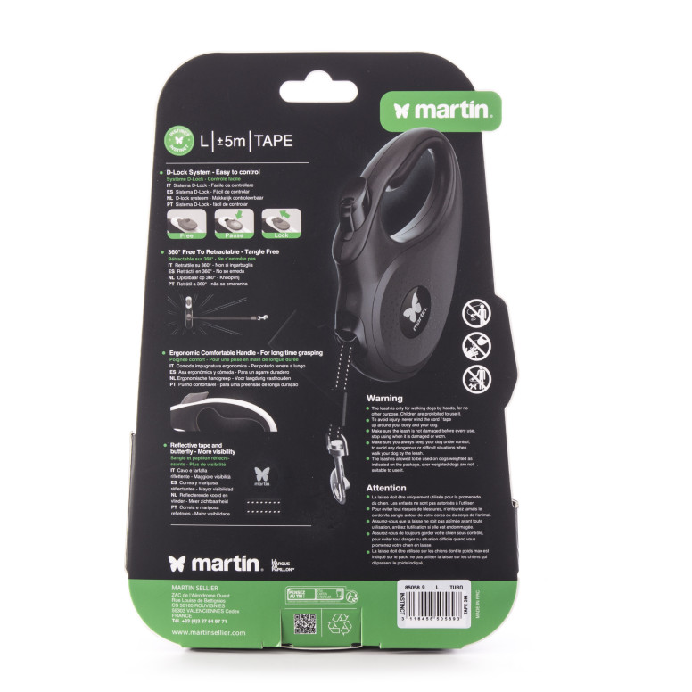 Laisse retractable instinct sangle l turquoise 5