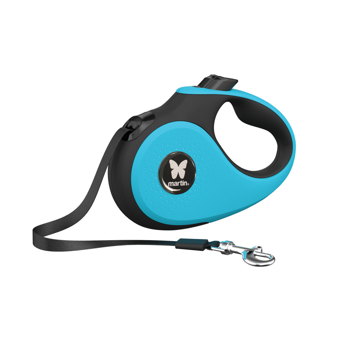 Laisse retractable 2 soft sangle s turquoise 5m