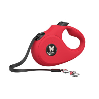 Laisse retractable so cat sangle xs rouge 3m