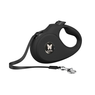 Laisse retractable so cat sangle xs noir 3m