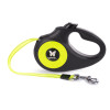 Laisse retractable fluo sangle m jaune 5m