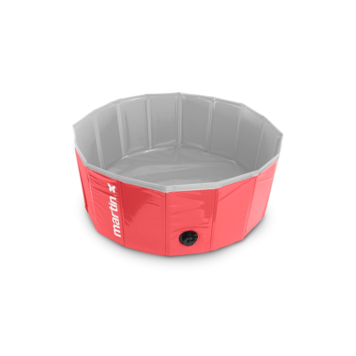 Piscine martin pool pour chien rouge 80x20cm