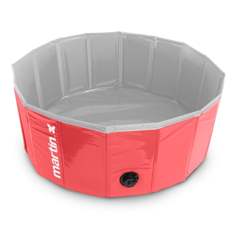 Piscine martin pool pour chien rouge 120x30cm