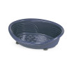 Corbeille plastique  59x40 cm bleu