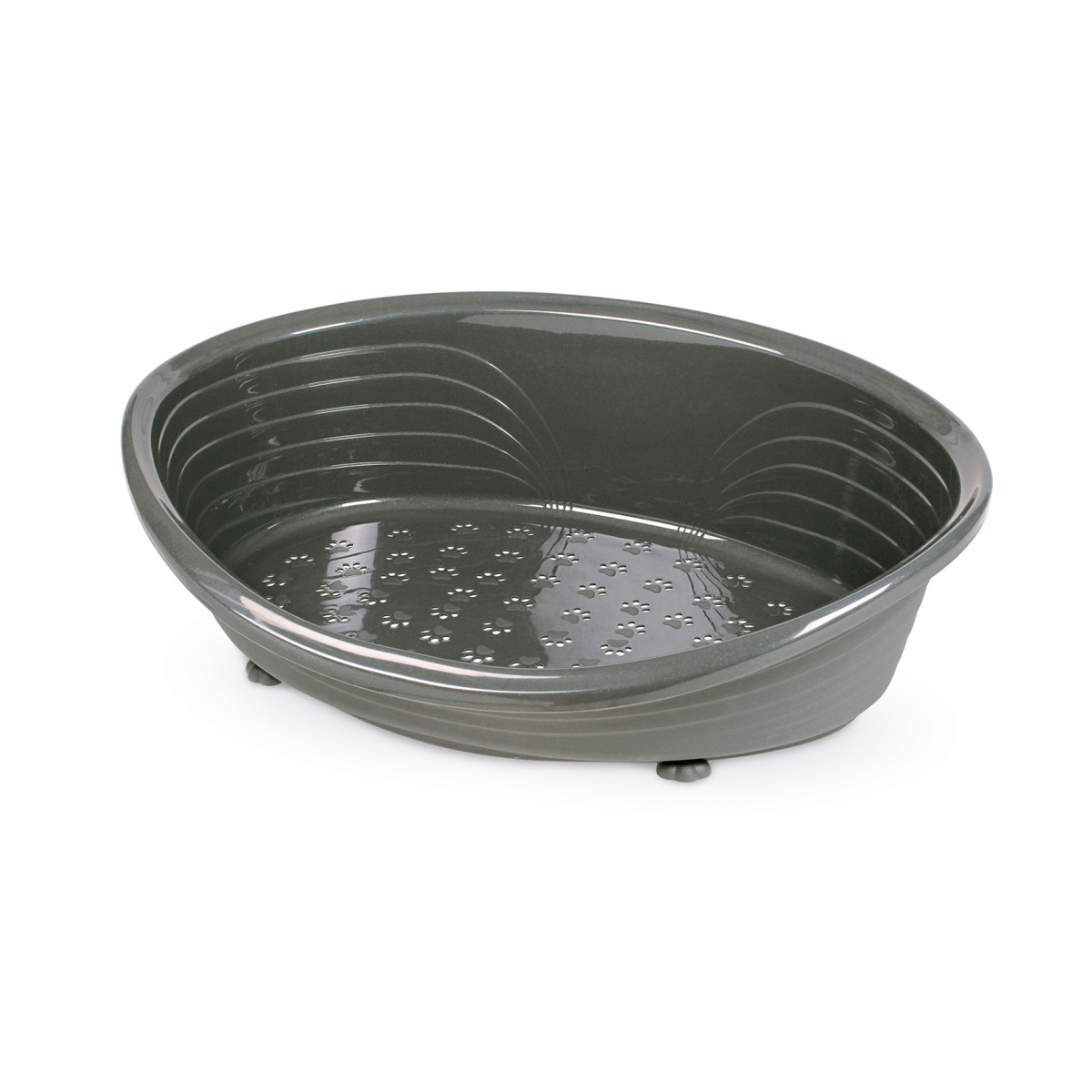 Corbeille plastique  78x55 cm marron