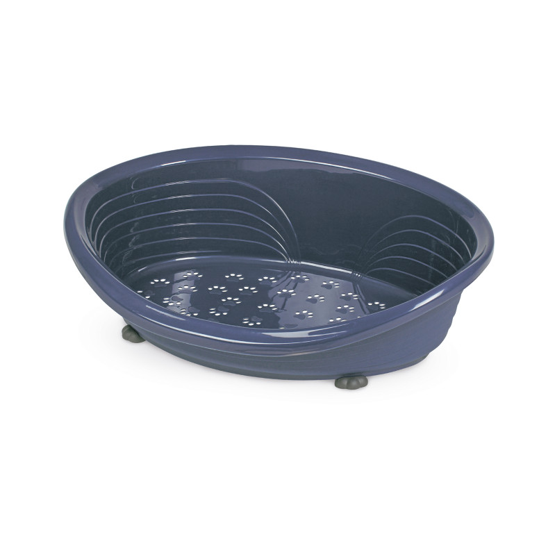Corbeille plastique 109x79 cm bleu