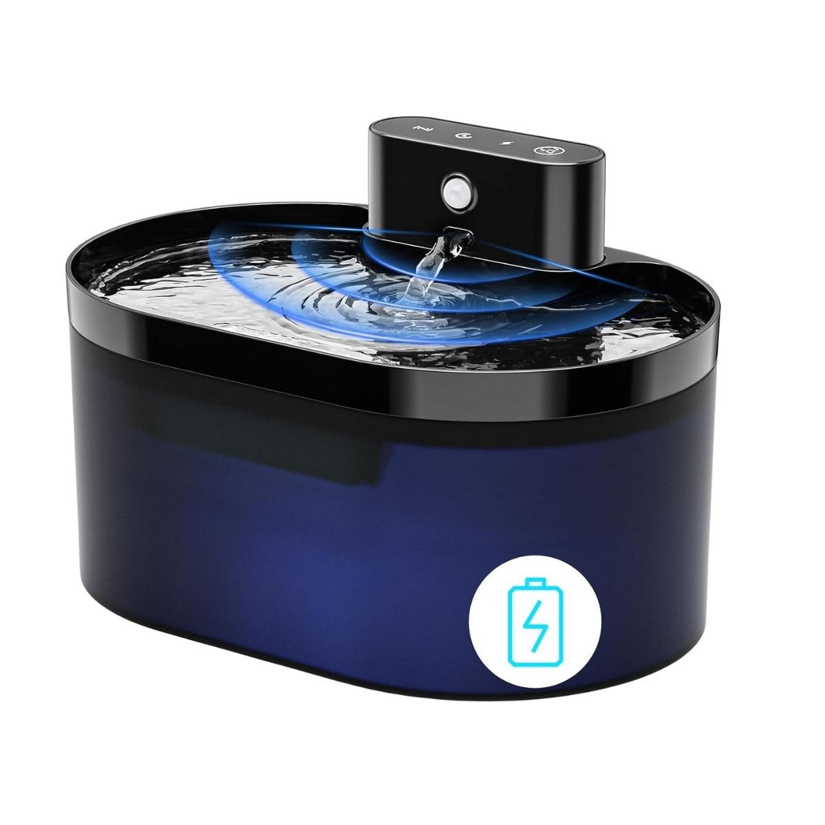 Fontaine a eau pour chat sur batterie 2,2l detec