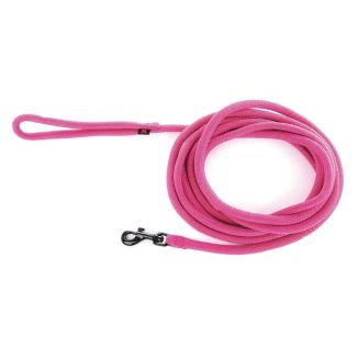 Longe nylon rond Martin Sellier rose 5m pour chien