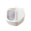 Maison de toilette élégante Savic Modèle Flamingo blanc moka (66x48x46cm) pour chien et chat