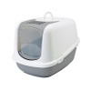 Maison de toilette moderne Savic Nestor Jumbo blanc-gris froid (XXL) pour chien et chat