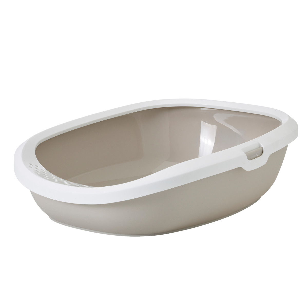 Bac de toilette confortable Savic Gizmo blanc mokka (large) pour chien et chat